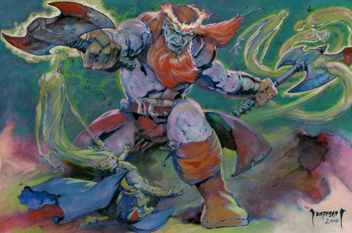 Fire Giant Drawing